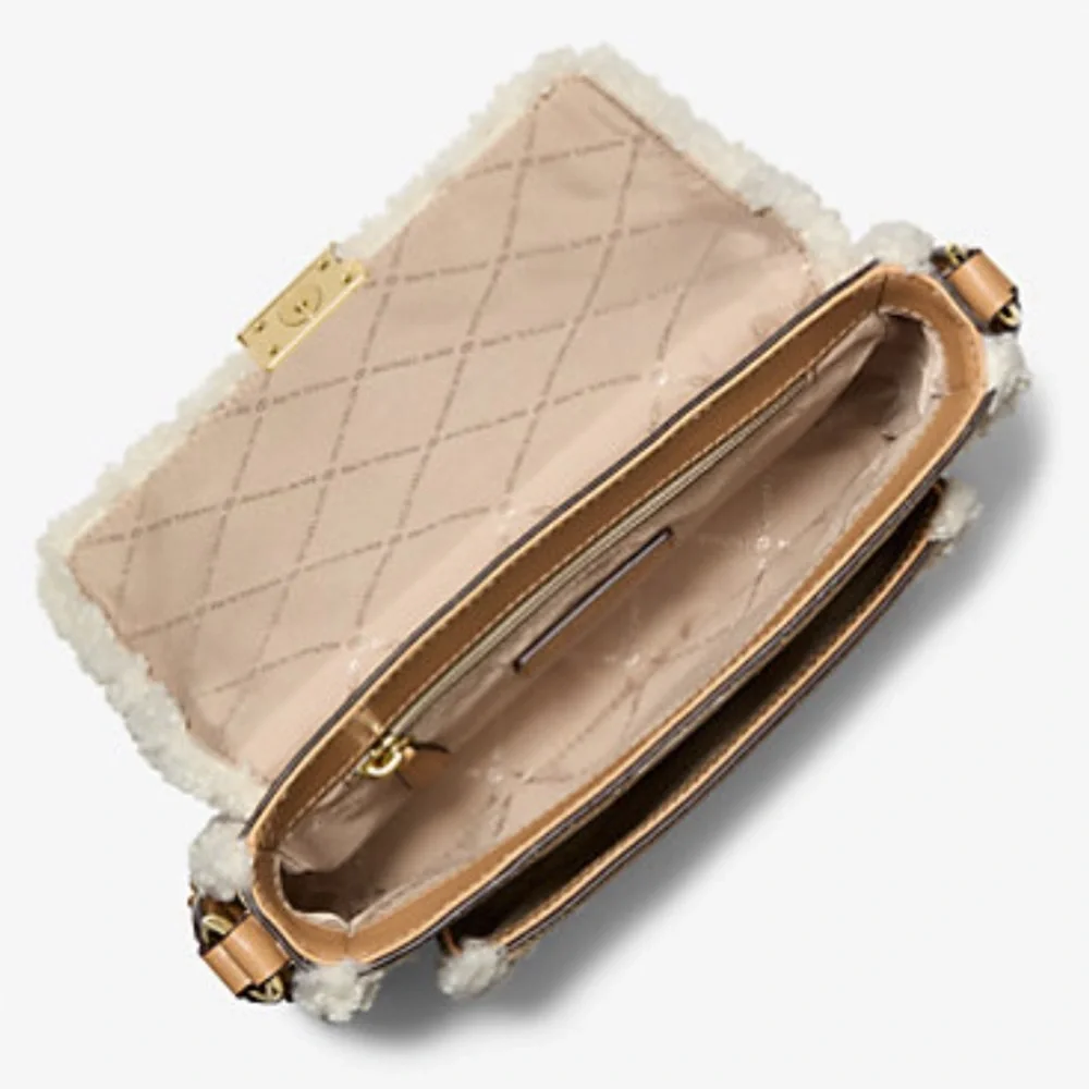 MICHAEL KORS Bradshaw Medium Suede and Faux Shearling Messenger Bag
Peanut
NWT - Picture 2 of 16